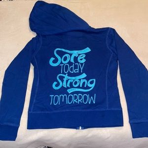 Blogilates Sore Today Strong Tomorrow Zip up hoodie